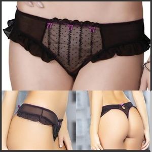 🍎 Affinitas Georgina Thong Embroidered Peephole